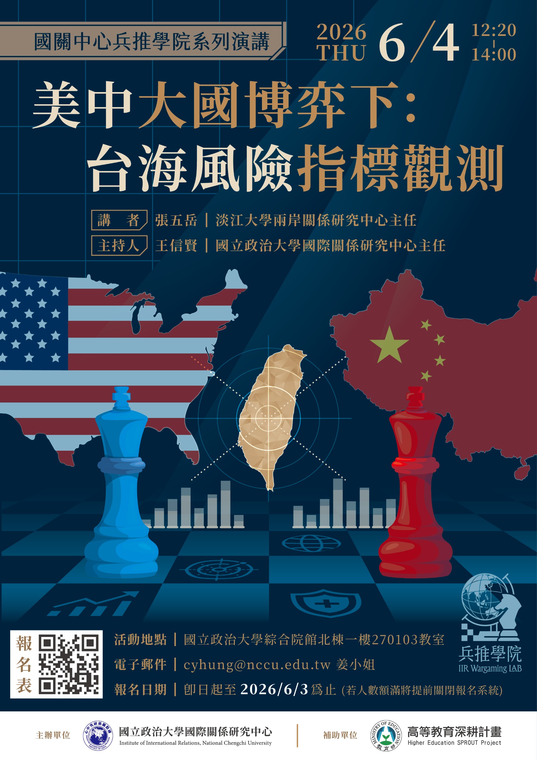 【兵推演講】美中大國博弈下：台海風險指標觀測